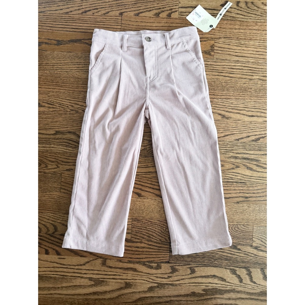 MID Kids Pink Corduroy Pants Adjustable Elastic Waistband Size 5 NWT